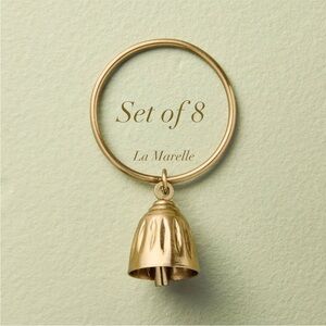 Set of 8 Bow and Bell Metal Napkin Ring Set - Hearth & Hand™ with Magnolia